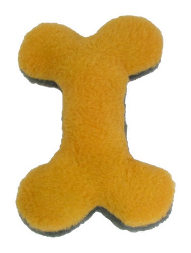 stuffed dog bone toy